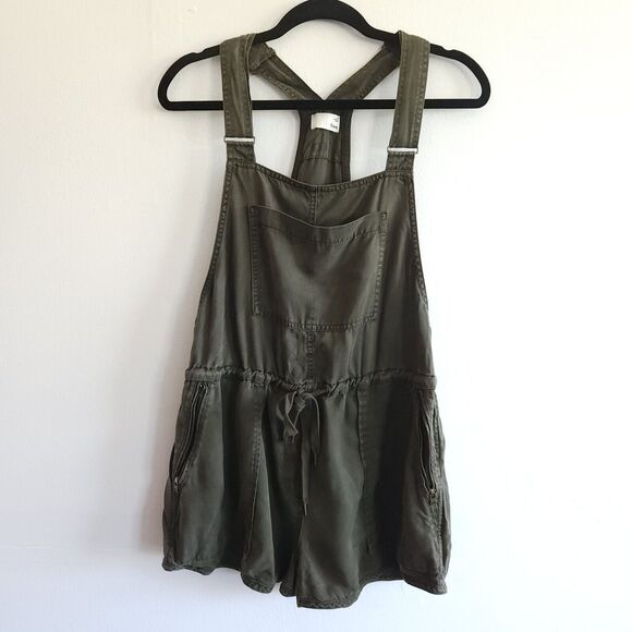 Aritzia Wilfred Free Green Romper Minimalist Jumpsuit Travel Lounge Casual - Picture 1 of 13
